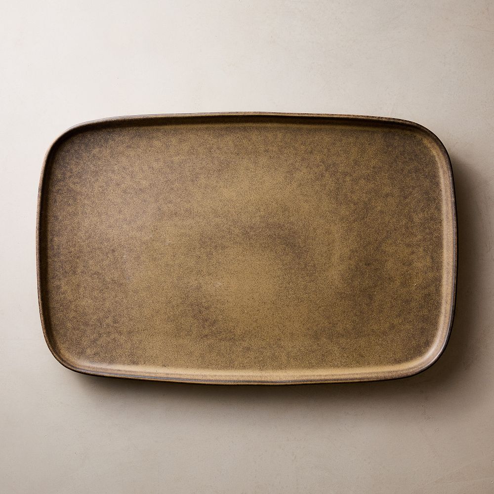 Kanto Stoneware Serving Platter - Cardamom