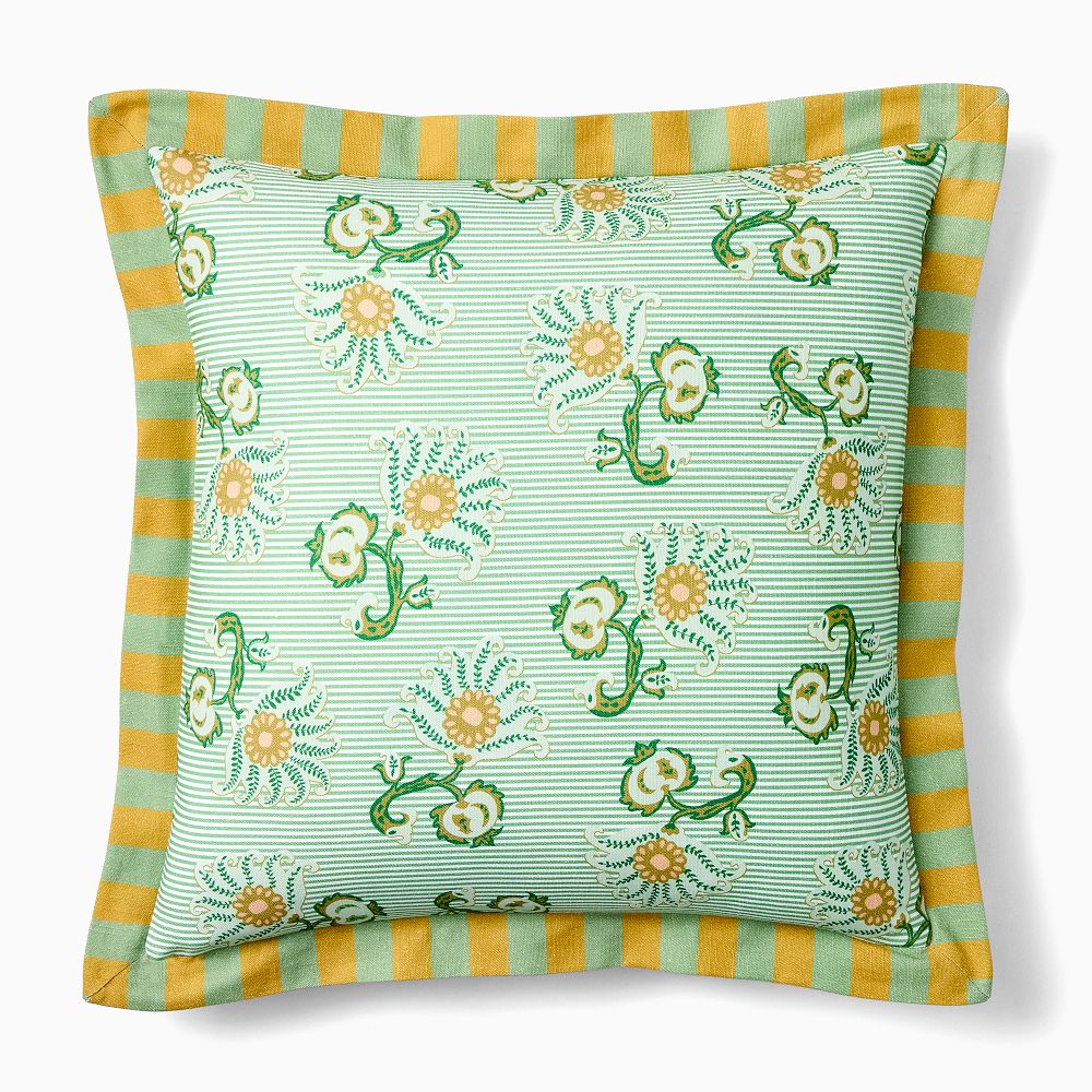 Toulon Stripe Pillow Cover - 20x20, Green Stripe