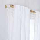 Custom Size European Flax Linen Curtain - White