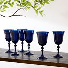 Estelle Colored Glass Regal Goblet Glass (Set of 6)