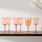 Estelle Colored Glass Regal Goblet Glass (Set of 6)