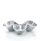 Nambe Bella Triple Condiment Server