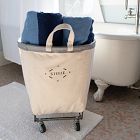 Steele Canvas Round Basket on Wheels