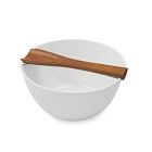 Nambe Quatro Salad Bowl &amp; Servers 