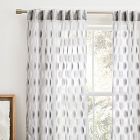 Sheer Shaded Dot Jacquard Curtain