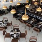 Orbit Round Dining Table  - Faux Marble