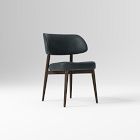 Chip & Dent: Hyde Dining Chair, Ludlow Leather, Navy, Smoked Oak
