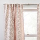 Open Box: Maze Jacquard Curtain, Pink Stone, 48"x96"