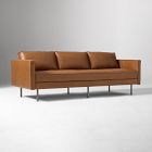 Chip & Dent: Axel 89" Sofa, Saddle Leather, Nut, Metal