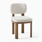 Open Box: Anton Dining Chair, Twill, Alabaster, Burnt Wax