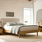 Miles Wood &amp; Upholstered Bed
