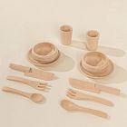 Coco Village Wooden Dinnerware Playset