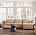 Harmony Modular Leather Reclining 3-Piece Chaise Sectional (117&quot;)