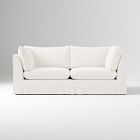 Open Box: Bleecker Skirted Slipcover Sofa (86") - Deluxe Linen Alabaster