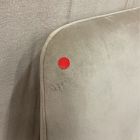 Open Box: Patchin Swivel Chair - Deluxe Velvet Clay, Polished Stainless Steel