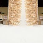 Candice Luter Refract Raffia Racetrack Wall Mirror Set