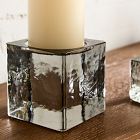 Cast Glass Pillar Holders