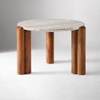 Lorraine Marble Side Table (24")