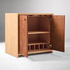 Kyran Wood &amp; Burl Bar Cabinet (31")
