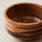 Groove Wood Dip Bowl