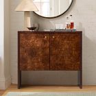Roan Lacquer &amp; Burl Cabinet (37")
