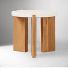 Cassian Concrete Top Side Table (20")