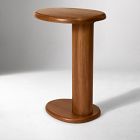 Cannellini Solid Wood C-Side Table (19")