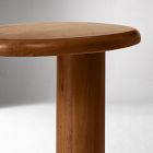 Cannellini Solid Wood C-Side Table (19")
