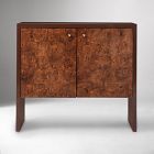 Roan Lacquer &amp; Burl Cabinet (37")