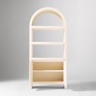 Solstice Painted Raffia Arched Bookcase (34")