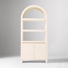 Solstice Painted Raffia Arched Bookcase (34")