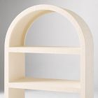 Solstice Painted Raffia Arched Bookcase (34")