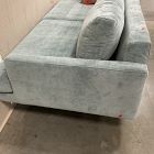 Open Box: Andes Sofa, 86" Width, 39" Depth - Performance Distressed Velvet Ocean, Blackened Brass