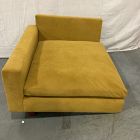 Open Box: Build Your Own - Harmony Extra Deep Sectional, Left-Arm Chair - Performance Velvet Dijon, Dark Walnut Legs