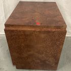 Open Box: Finlo Burled Wood Nightstand (28") - Dark Burl