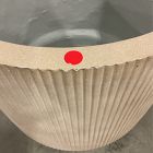 Open Box: Fluted Ficonstone Indoor/Outdoor Planter, Extra Large, 27"D x 27"H - Alabaster