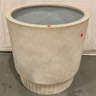 Open Box: Fluted Ficonstone Indoor/Outdoor Planter, Extra Large, 27"D x 27"H - Alabaster