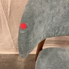 Open Box: Hyde Dining Chair - Performance Distressed Velvet Ocean, Cool Walnut