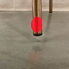 Open Box: Mid-Century Modern Petal Upholstered Dining Chair - Heathered Crosshatch Natural, Champagne Bronze Base