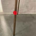 Open Box: Mid-Century Modern Petal Upholstered Dining Chair - Heathered Crosshatch Natural, Champagne Bronze Base