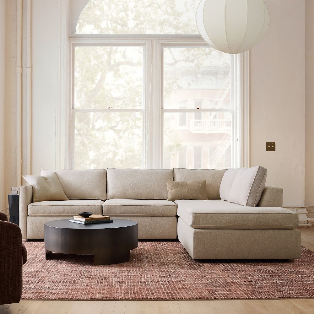 Harris 2-Piece Sleeper Sectional w/ Bumper Chaise (114") | West Elm