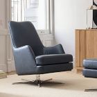 Patchin Leather Swivel Chair