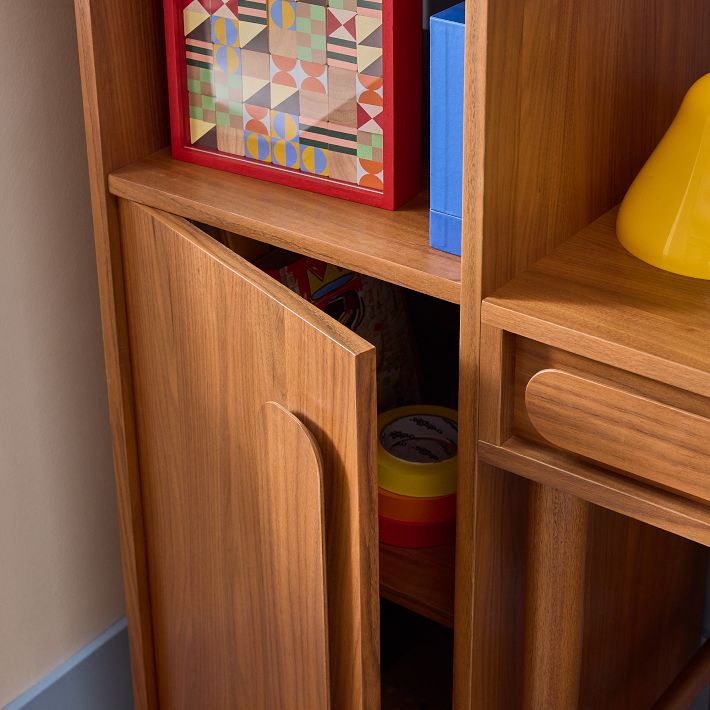 Gemini Bookshelf - Modern Kids' Bookcase with Adjustable Shelves