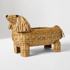 Woven Dachshund Book Caddy