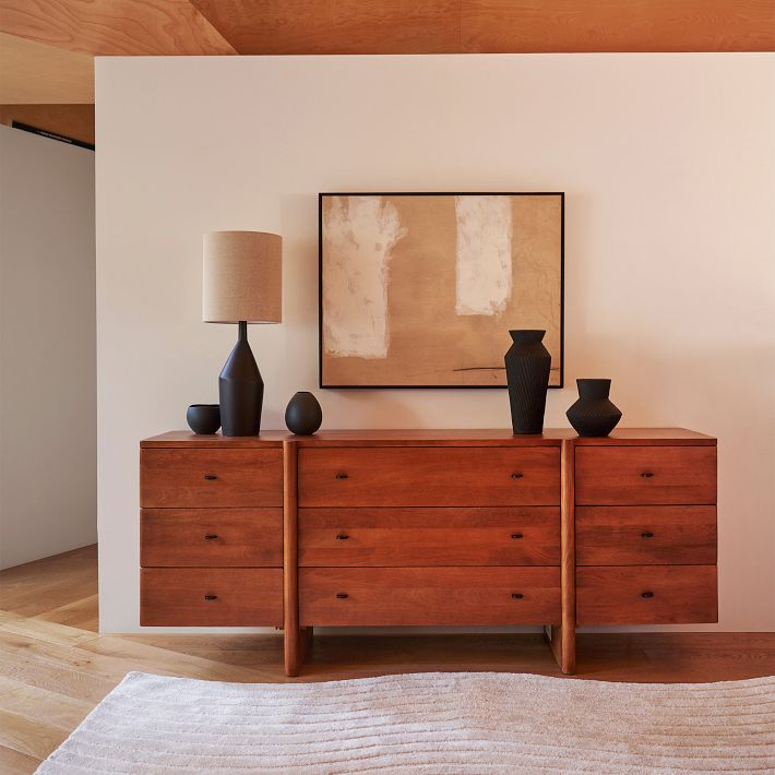 chinese dress ladies Buy 84 Inch Mango Wood Wide Dresser, Natural Oak White