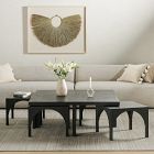 Lucille Coffee Table &amp; Nesting Arch Stools (47")