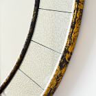 Antique Tiled Round Wall Mirror