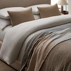 Jersey TENCEL™ Modal Ribbed Border Duvet Cover &amp; Shams
