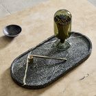 Red Marble Pill Shaped Tray