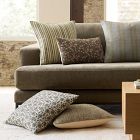 Embroidered Stripe Pillow Cover